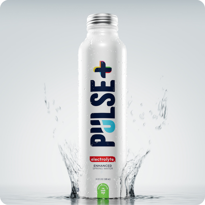 PULSE+ Electrolyte Enhanced Bottled Water - 100% Natural Spring Water