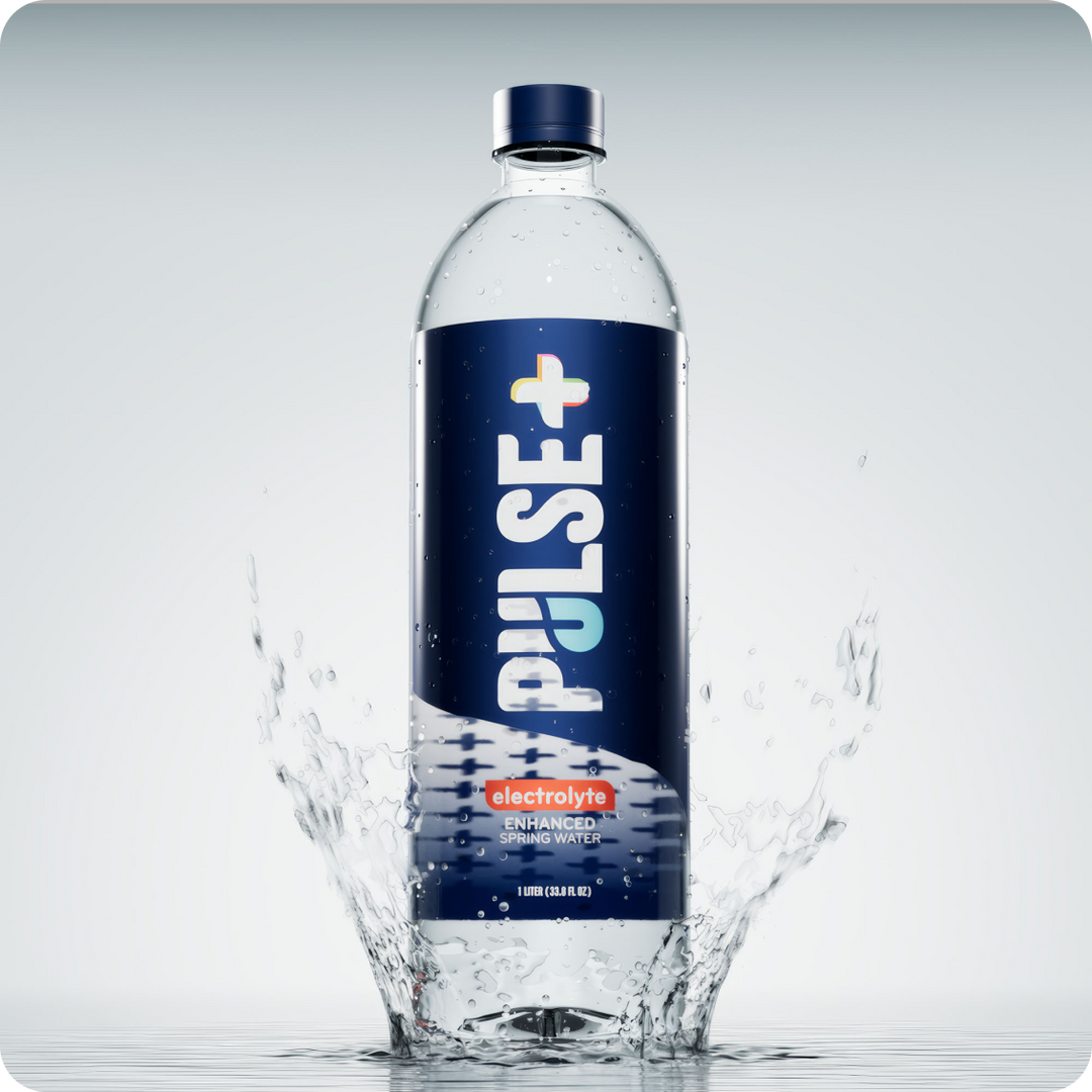 PULSE+ Electrolyte Enhanced Bottled Water - 100% Natural Spring Water