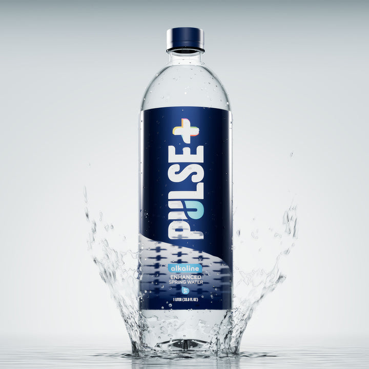PULSE+ Alkaline Enhanced Bottled Water - 100% Natural Spring Water
