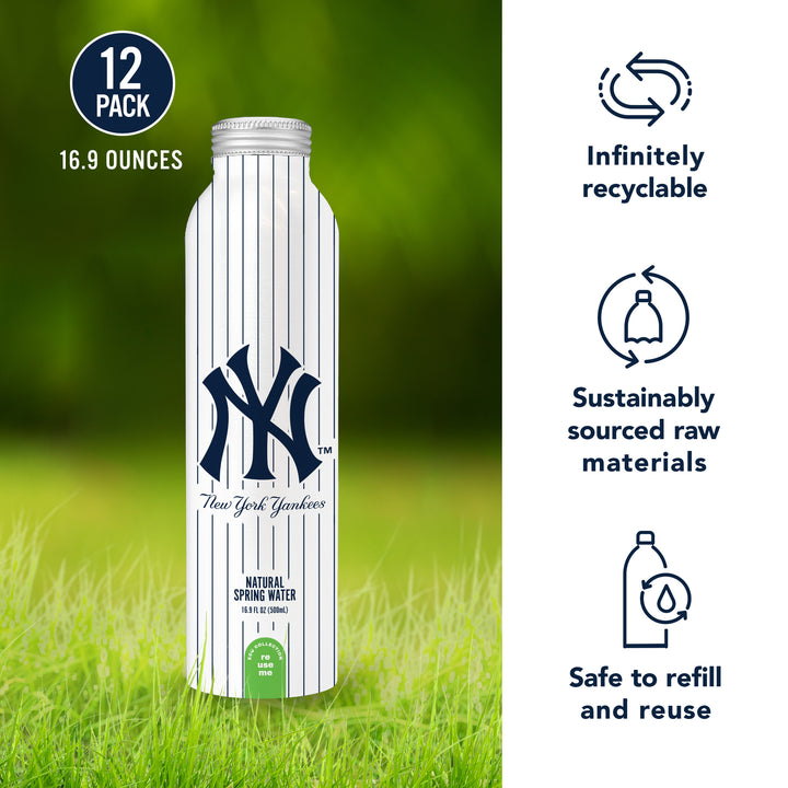 New York Yankees Bottled Water - 100% Natural Spring Water