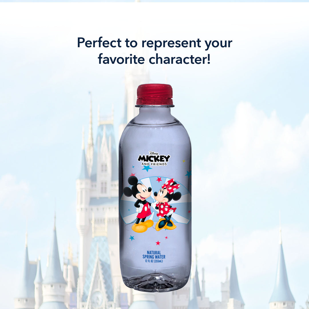 Disney Mickey and Friends Bottled Water - 100% Natural Spring Water