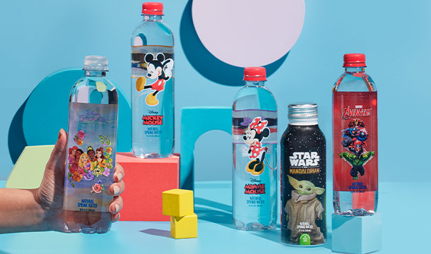 Disney, Lucasfilms, and Marvel Bottled Water