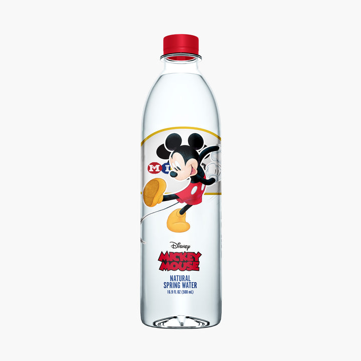 Disney Mickey and Minnie Mouse Bottled Water - 100% Natural Spring Water