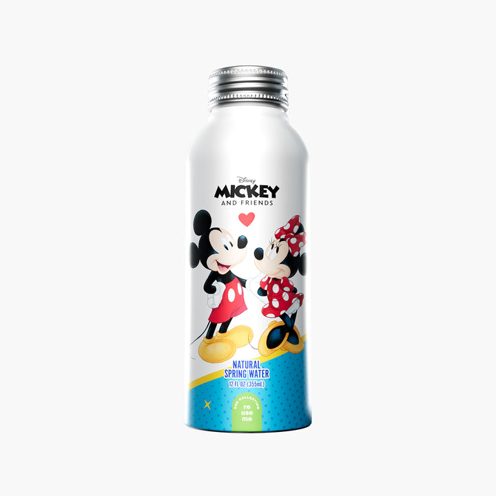 Disney Mickey and Minnie Mouse Bottled Water - 100% Natural Spring Water