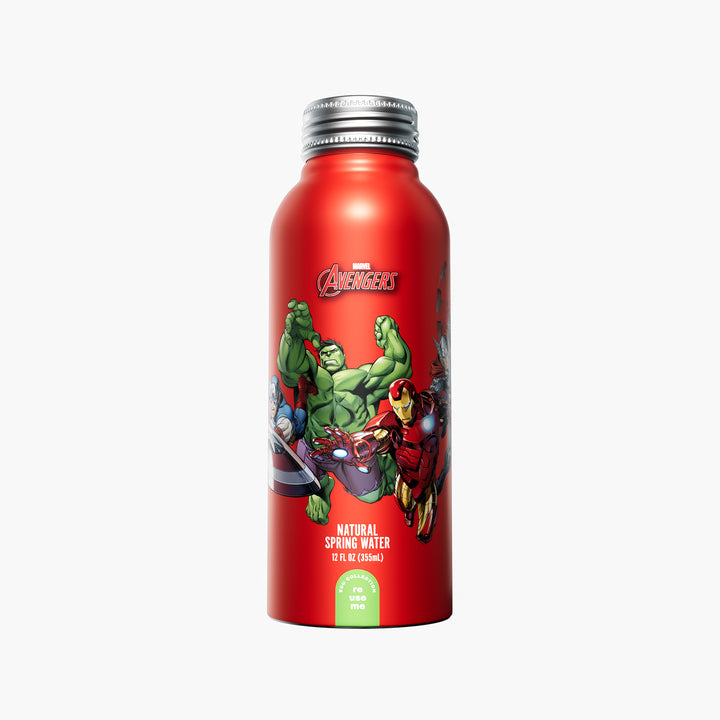 Marvel Avengers "Full of Force" Bottled Water - 100% Natural Spring Water