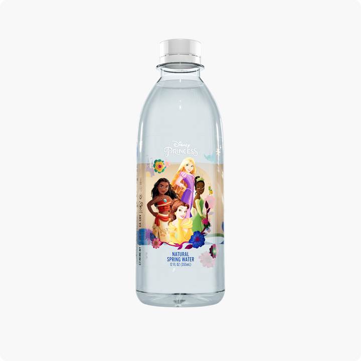 Disney Princess "Artisan Picnic" Bottled Water - 100% Natural Spring Water