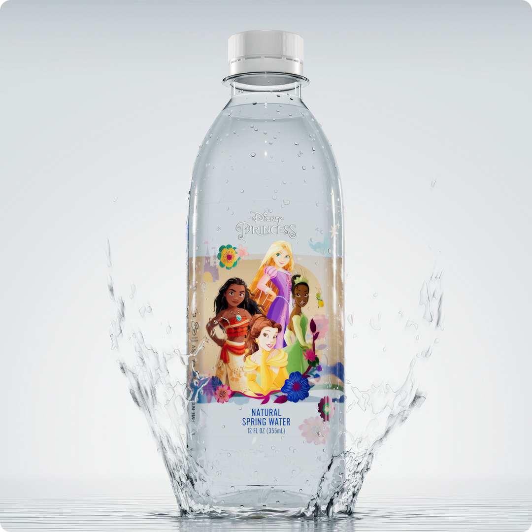 Disney Princess "Princess Ever After" Bottled Water - 100% Natural Spring Water