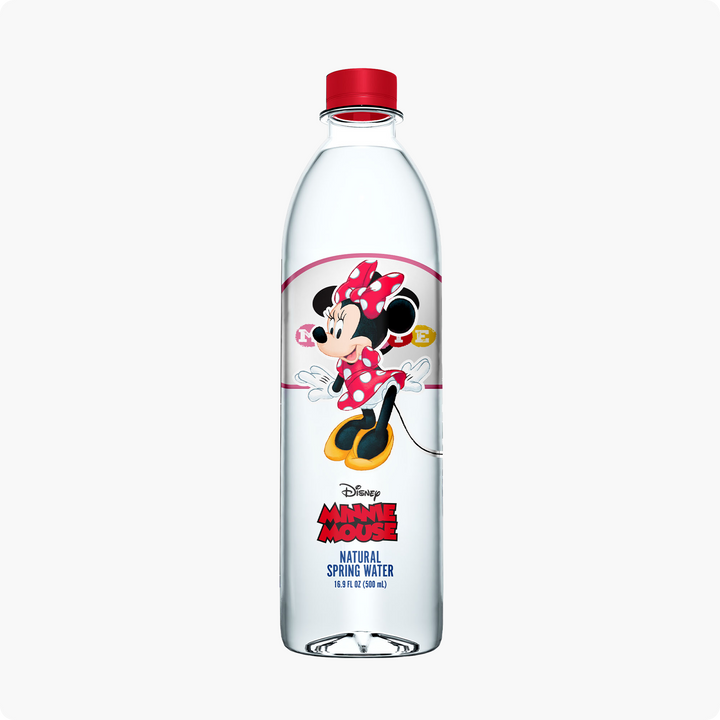 Disney Minnie Mouse Bottled Water - 100% Natural Spring Water