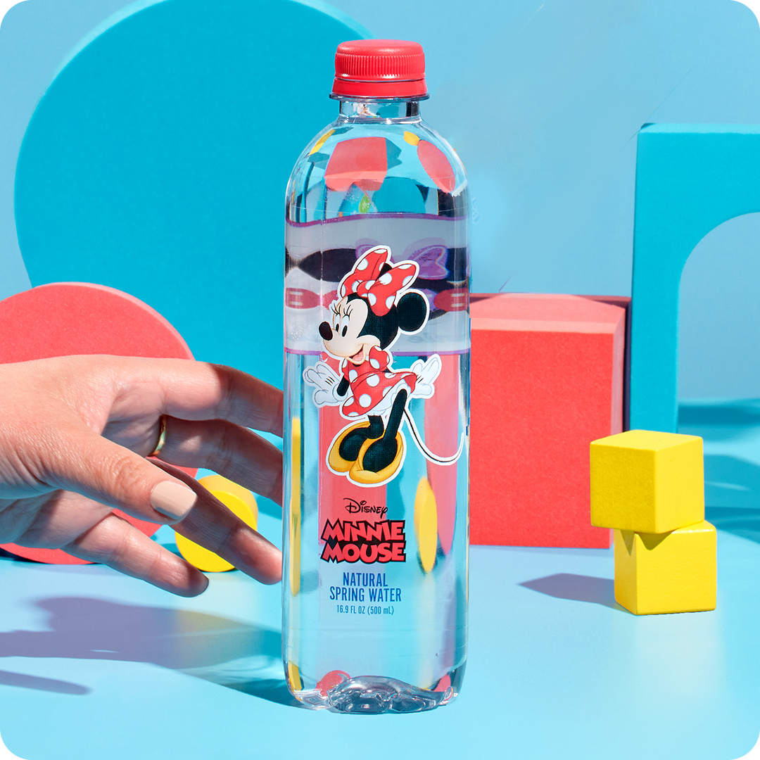 Disney Minnie Mouse Bottled Water - 100% Natural Spring Water