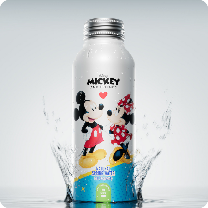 Disney Mickey and Friends Bottled Water - 100% Natural Spring Water