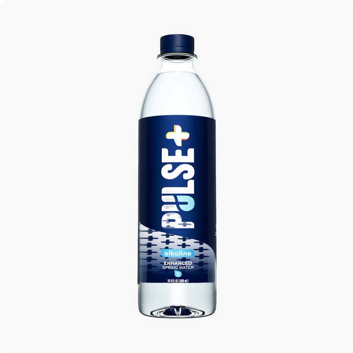 PULSE+ Alkaline Enhanced Bottled Water - 100% Natural Spring Water