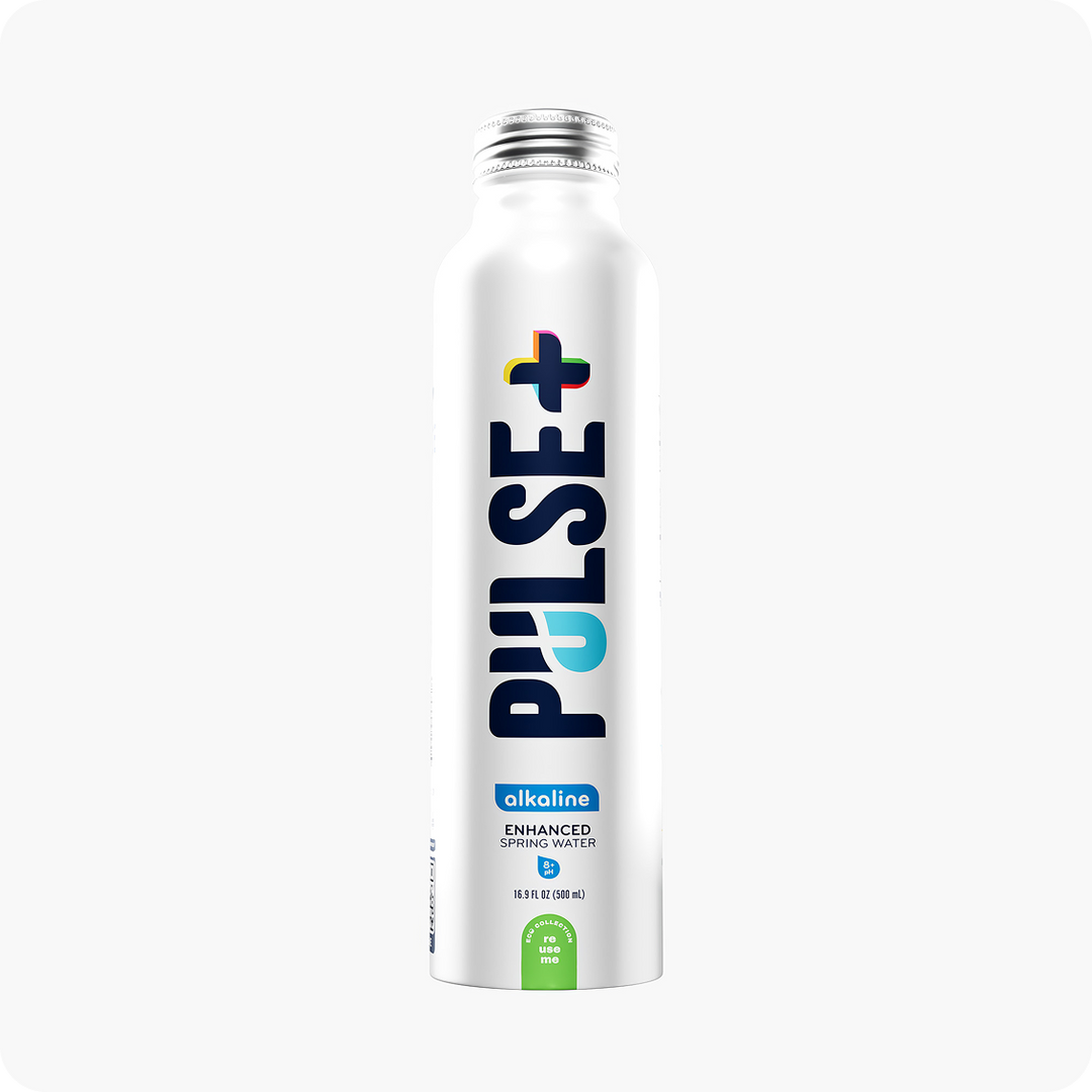 PULSE+ Alkaline Enhanced Bottled Water - 100% Natural Spring Water