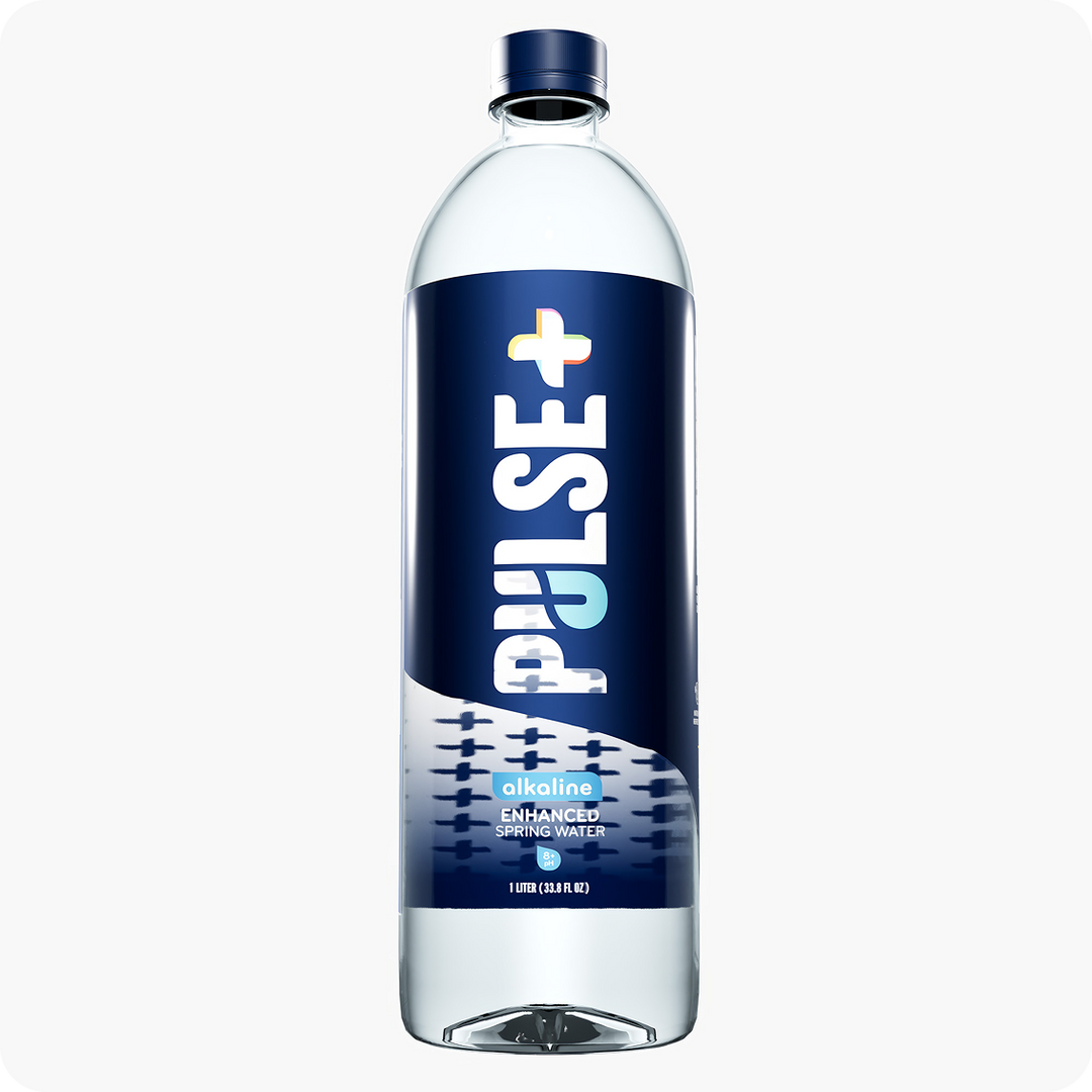 PULSE+ Alkaline Enhanced Bottled Water - 100% Natural Spring Water