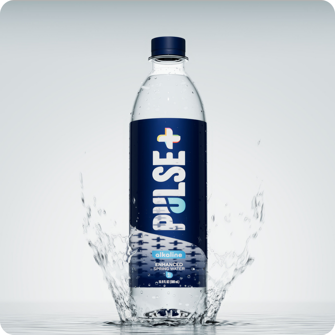PULSE+ Alkaline Enhanced Bottled Water - 100% Natural Spring Water