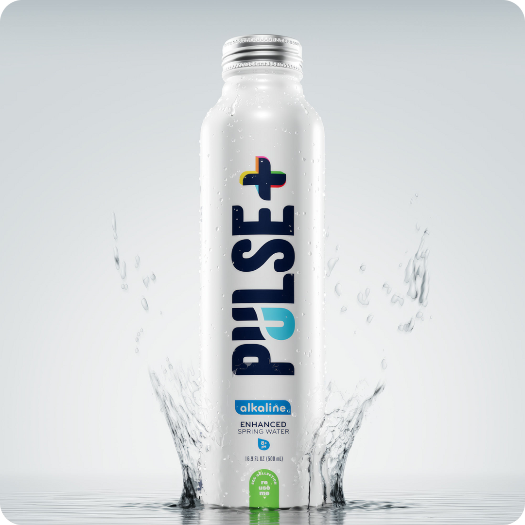 PULSE+ Alkaline Enhanced Bottled Water - 100% Natural Spring Water