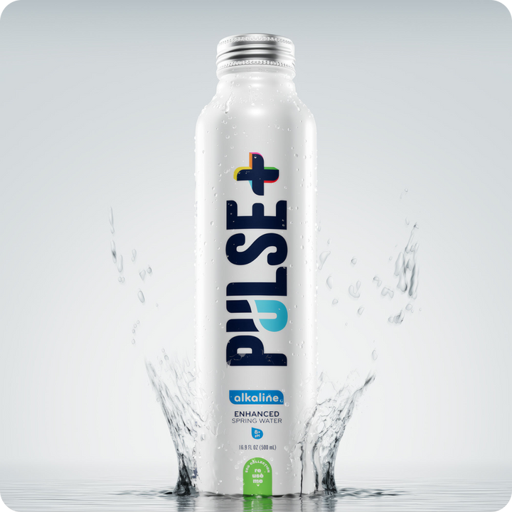 PULSE+ Alkaline Enhanced Bottled Water - 100% Natural Spring Water