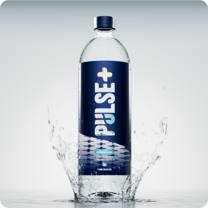 PULSE+ Alkaline Enhanced Bottled Water - 100% Natural Spring Water