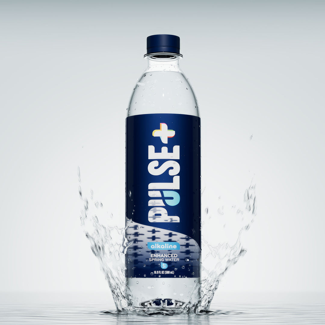 PULSE+ Alkaline Enhanced Bottled Water - 100% Natural Spring Water