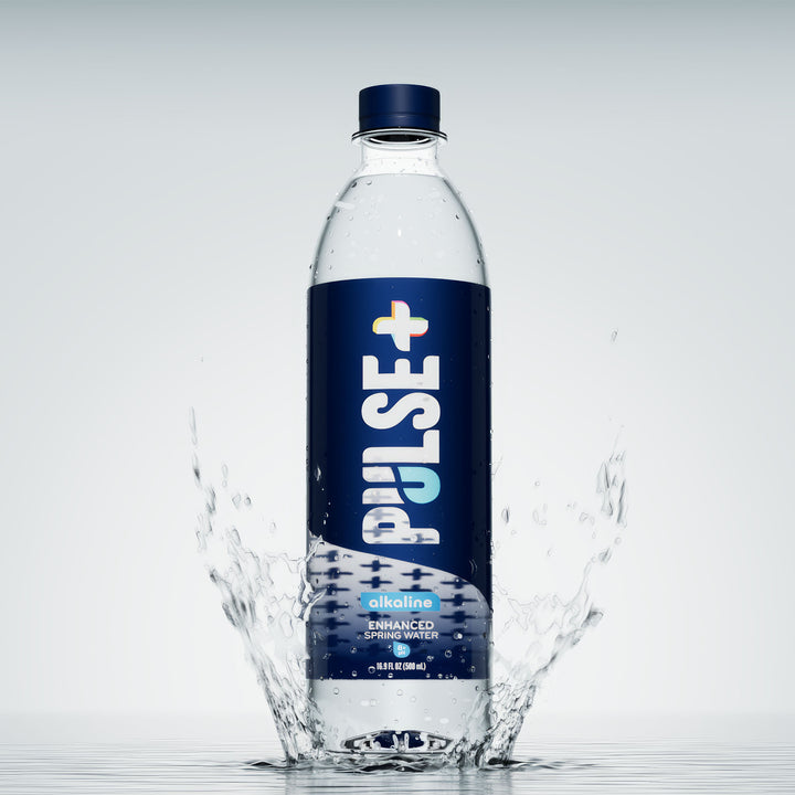 PULSE+ Alkaline Enhanced Bottled Water - 100% Natural Spring Water