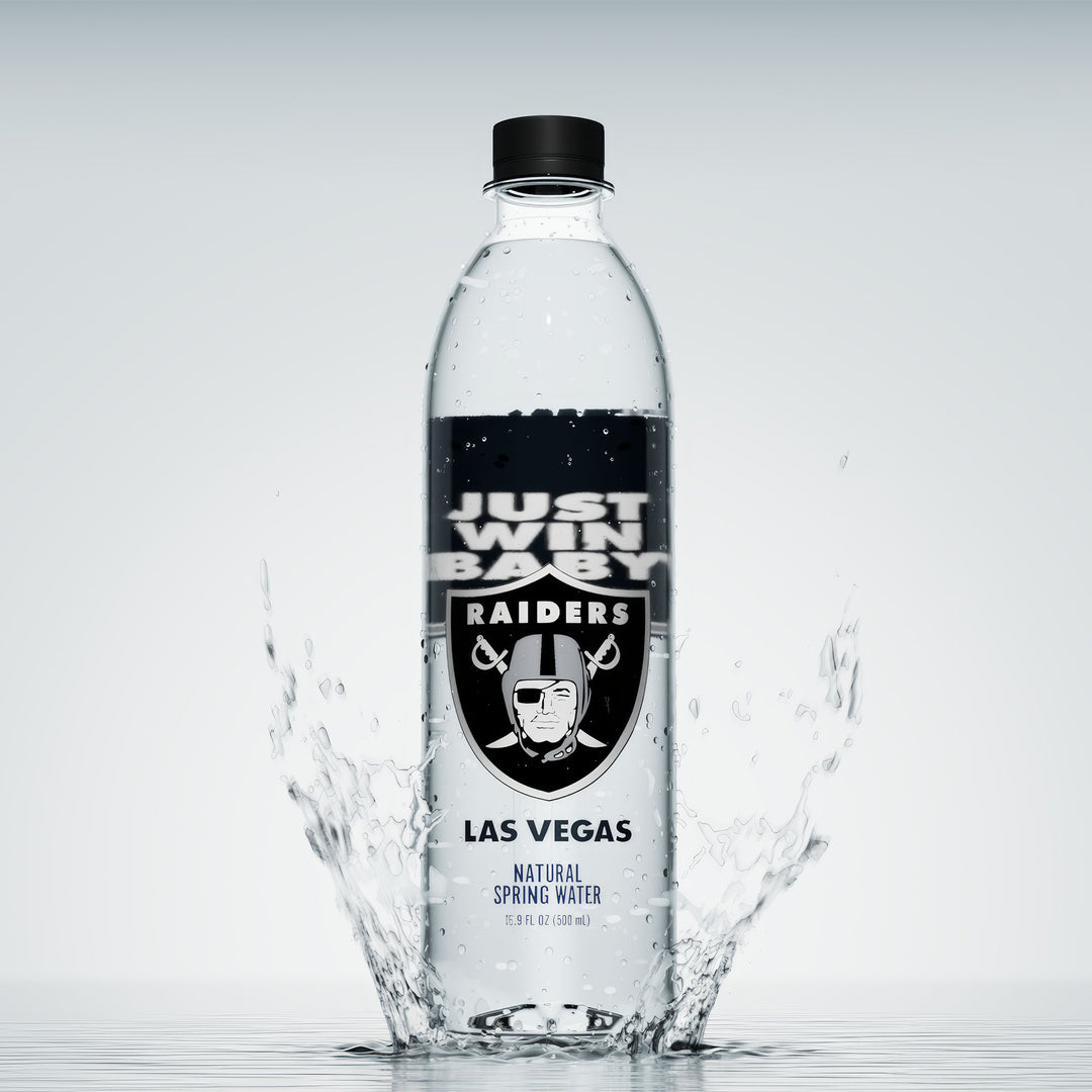 Las Vegas Raiders Bottled Water - 100% Natural Spring Water