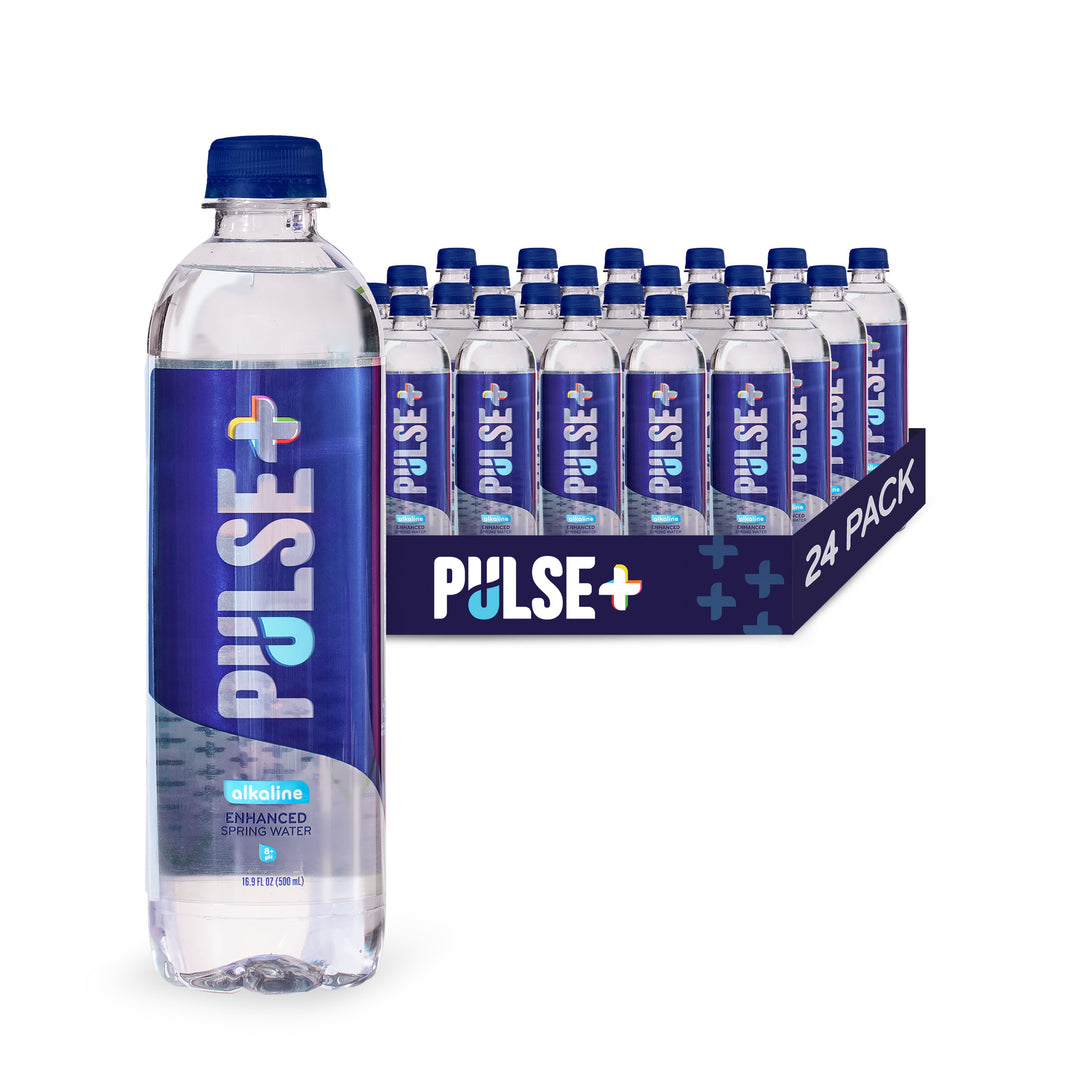 PULSE_Alkaline_16.9oz_PET24_Image0Main PULSE+ Alkaline Enhanced Bottled Water - 100% Natural Spring Water