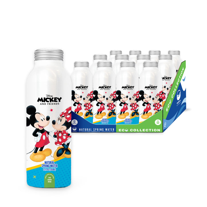 WaterCo_DIS-MICKMIN_12oz_ALUM12_Image0Main Disney Mickey and Minnie Mouse Bottled Water - 100% Natural Spring Water