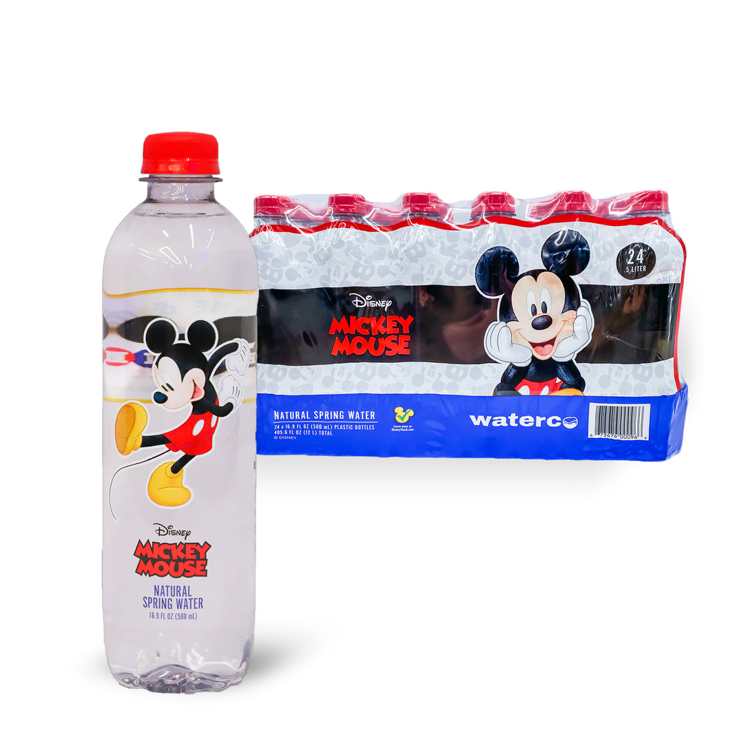 Waterco Disney Mickey & Minnie Mouse Spring Water, 12 Oz.