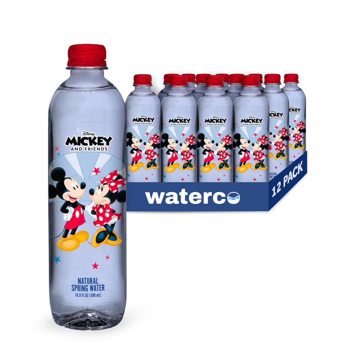 Waterco_DIS_MICKMIN_16.9oz_PET12_Image0Main Disney Mickey and Minnie Mouse Bottled Water - 100% Natural Spring Water