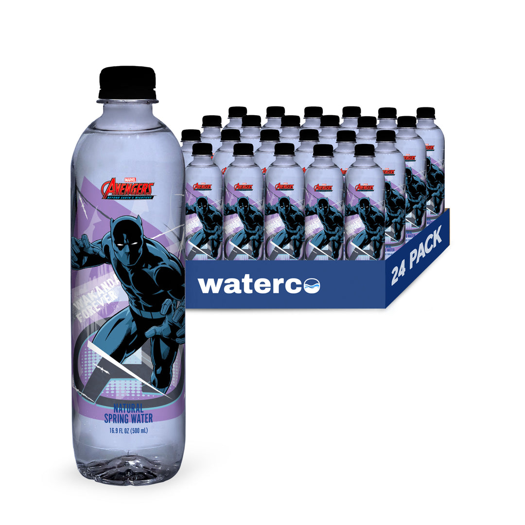 Waterco_MAR_BPAN_16.9oz_PET24_Image0Main Marvel Black Panther Bottled Water - 100% Natural Spring Water